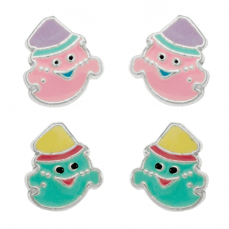 Pendientes fantasma Plata de Ley