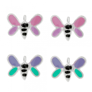 Pendientes mariposa Plata de Ley