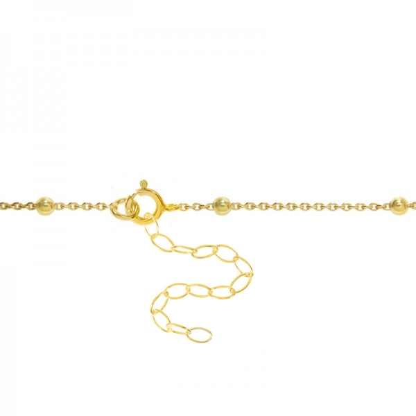 Tobillera dorada con letra inicial