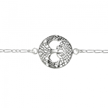 Pulsera árbol de la vida Plata de Ley