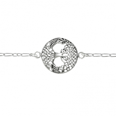 Pulsera árbol de la vida Plata de Ley