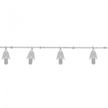 Pulsera abalorios mano de Fátima Plata de Ley