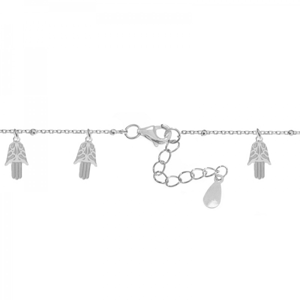Pulsera abalorios mano de Fátima Plata de Ley