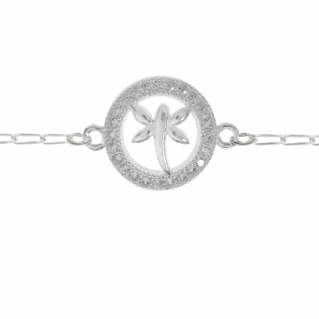 Pulsera libélula Plata de Ley