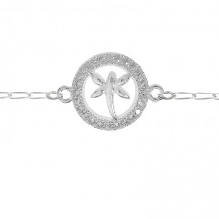 Pulsera libélula Plata de Ley