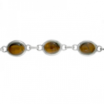 Pulsera ojo de tigre Plata de Ley 2