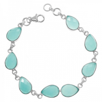 Pulsera piedra hindú calcedonia