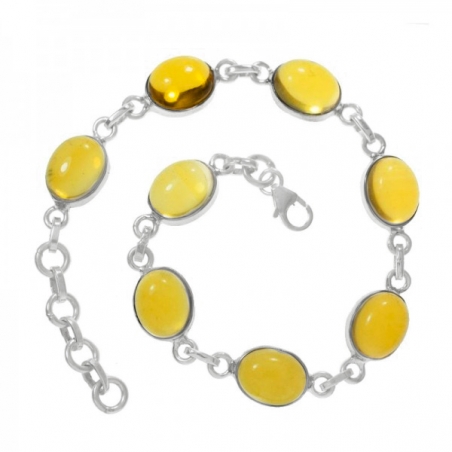 Pulsera citrino Plata de Ley