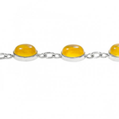 Pulsera citrino Plata de Ley