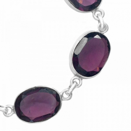 Pulsera topacio Plata de Ley