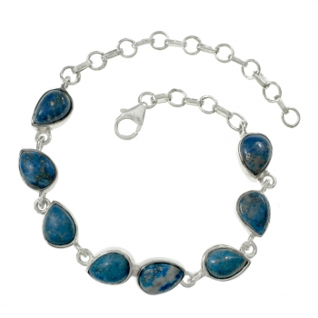 Pulsera gotas de lapislázuli