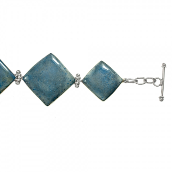 Pulsera rombos lapislázuli