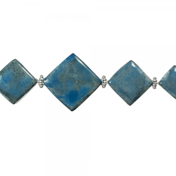 Pulsera rombos lapislázuli