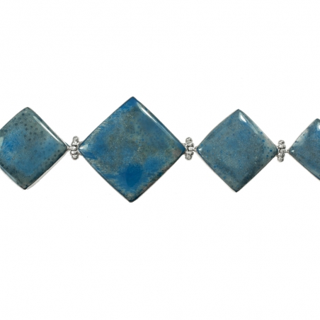 Pulsera rombos lapislázuli