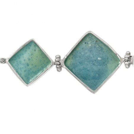 Pulsera rombos lapislázuli