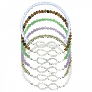 Pulsera piedra natural Te Quiero Mamá 2