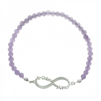 Pulsera piedra natural Te Quiero Mamá