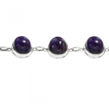 Pulsera amatista XL Plata de Ley 2
