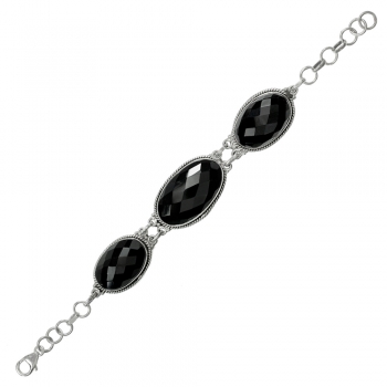 Pulsera XL ónix facetado
