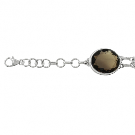 Pulsera XL cuarzo Fumé