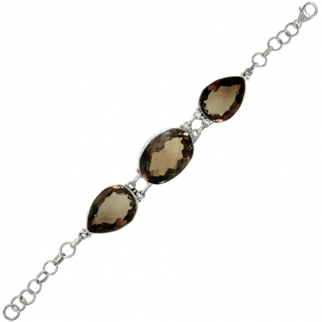 Pulsera XL cuarzo fumé