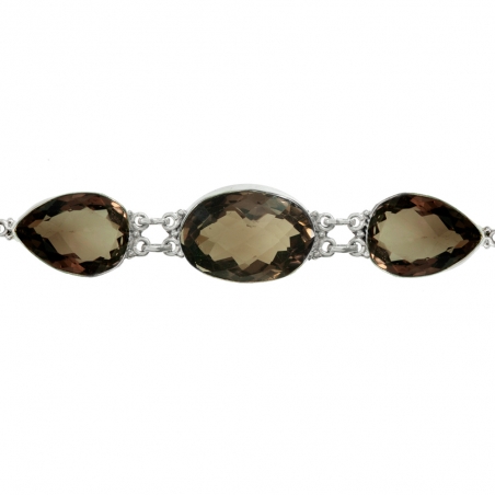 Pulsera XL cuarzo fumé