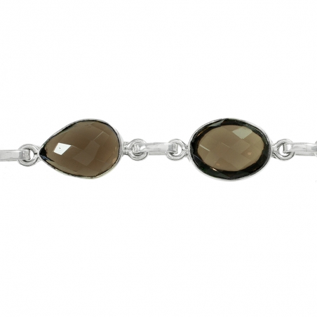 Pulsera cuarzo Fumé