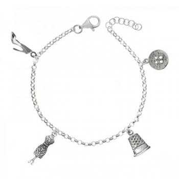 Pulsera de la modista Plata de Ley