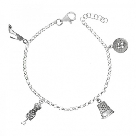 Pulsera de la modista Plata de Ley
