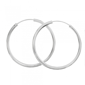 Pendientes aro grueso Plata de Ley