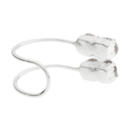 Ear cuff con circonitas de colores