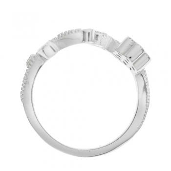 Anillo flores con circonitas 2