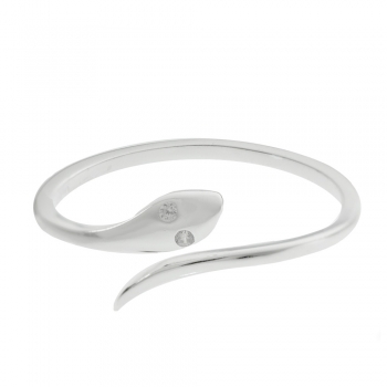 Anillo serpiente ajustable Plata de Ley