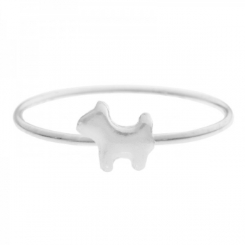 Anillo perro Plata de Ley