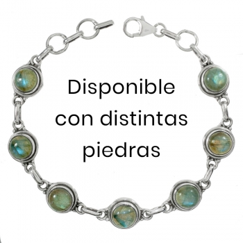 Pulsera piedra natural redonda