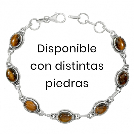 Pulsera piedra natural oval