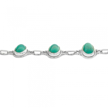 Pulsera piedra eslabón oval 2