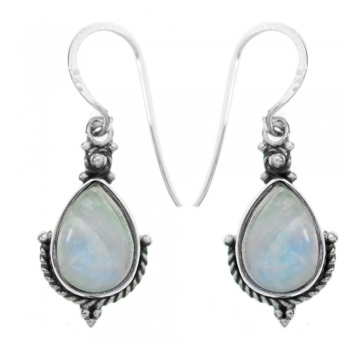 Pendientes étnicos gota piedra natural 2