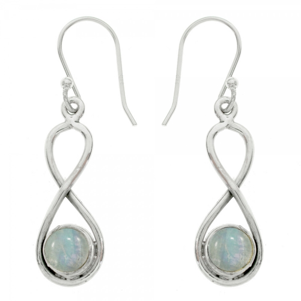 Pendientes infinito piedra natural