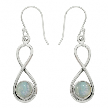 Pendientes infinito piedra natural