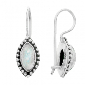 Pendientes piedra marquesa Plata de Ley 2