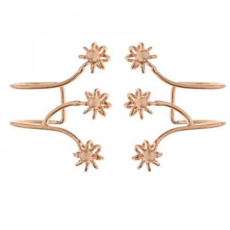 Pendientes ear cuff mini flores