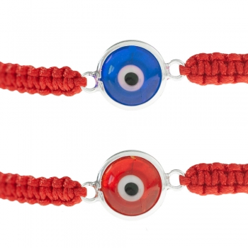 Pulsera macramé ojo turco