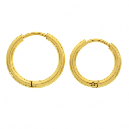 Aros dorados acero