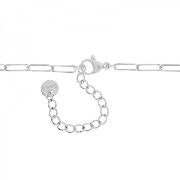 Collar reasa XL con luna acero