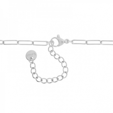 Collar reasa XL con luna acero