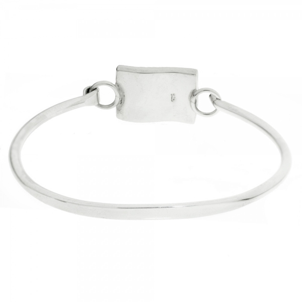 Pulsera rígida con nácar Plata de Ley