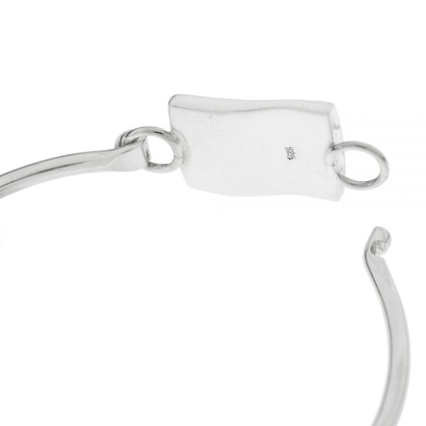 Pulsera rígida con nácar Plata de Ley