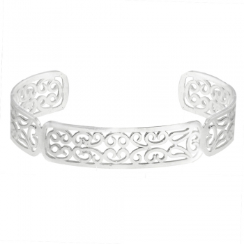 Pulsera rígida calado espirales