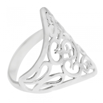 Anillo rombo arabesco Plata de Ley 2